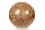 Polished Peach Moonstone Sphere - Madagascar #252030-1